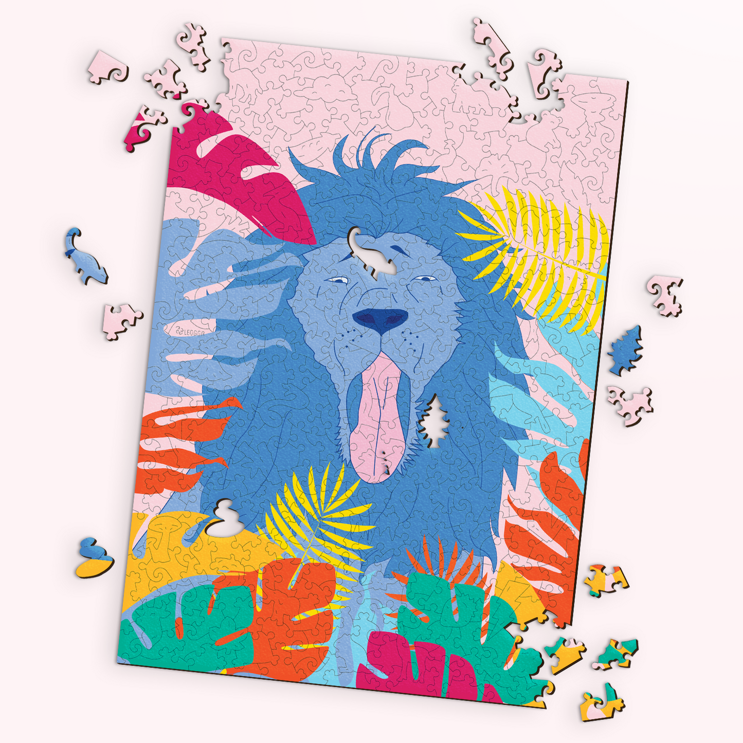 The Yawning Lion Wooden Puzzle