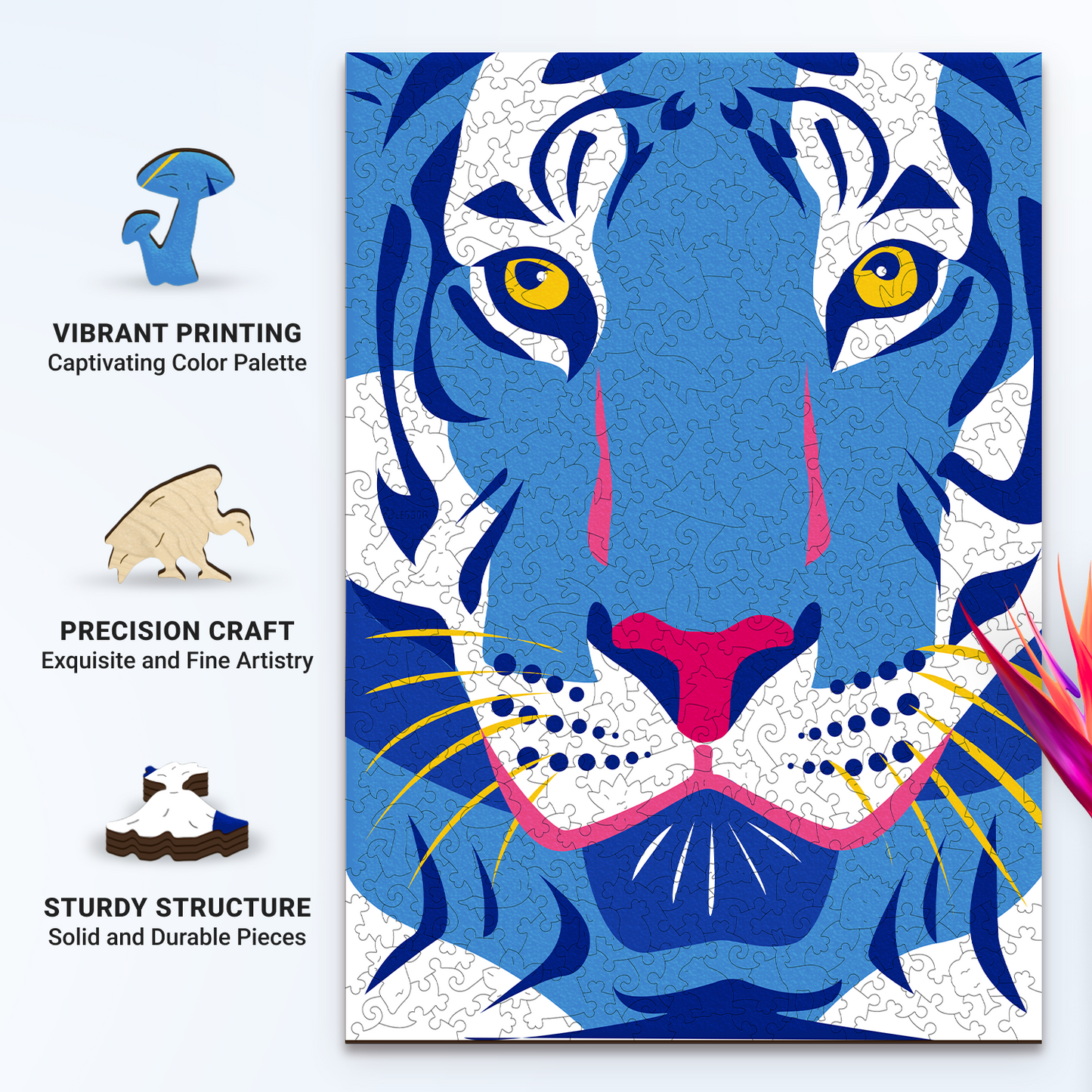 The Cool Tiger Wooden Puzzle