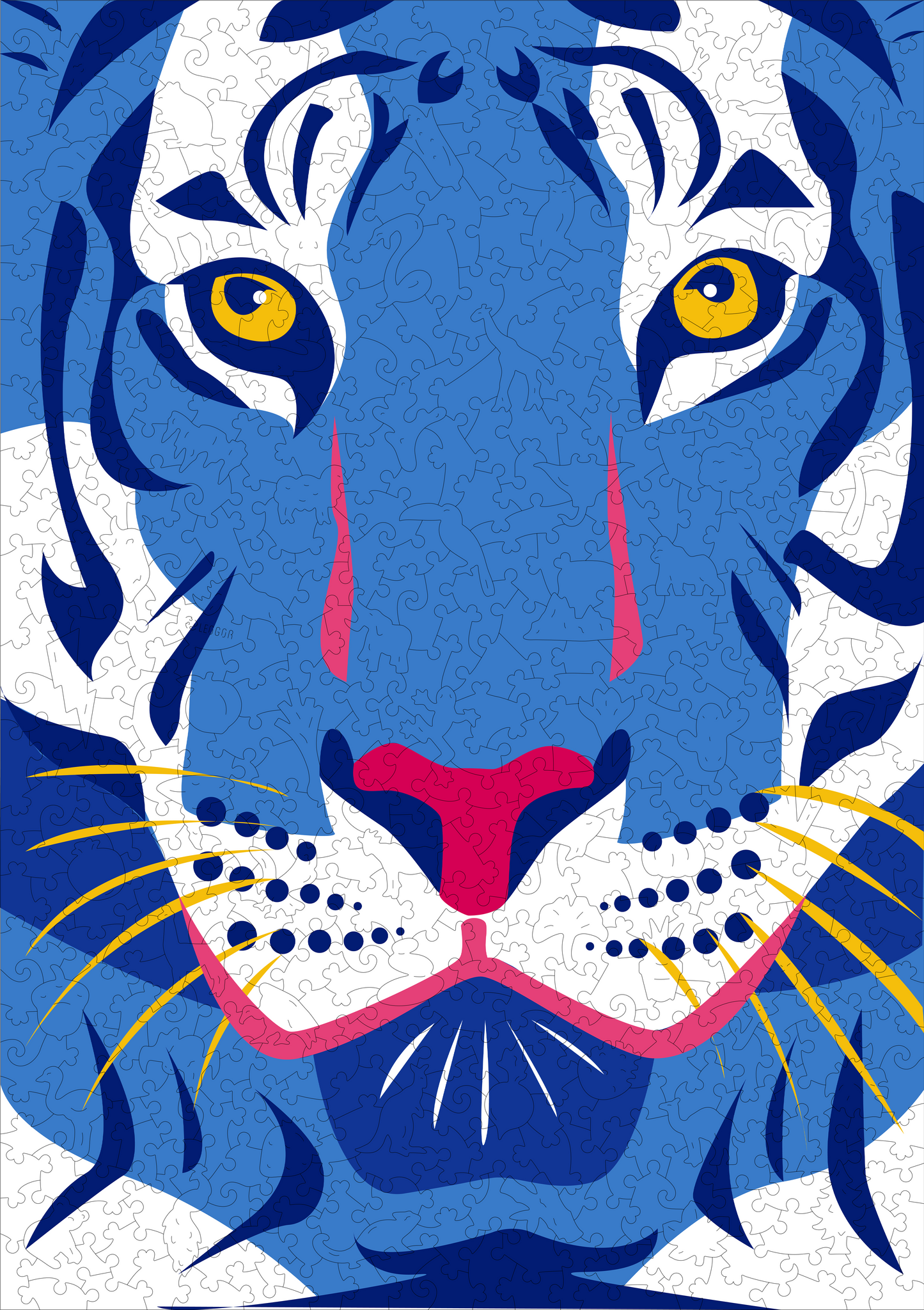 The Cool Tiger Wooden Puzzle